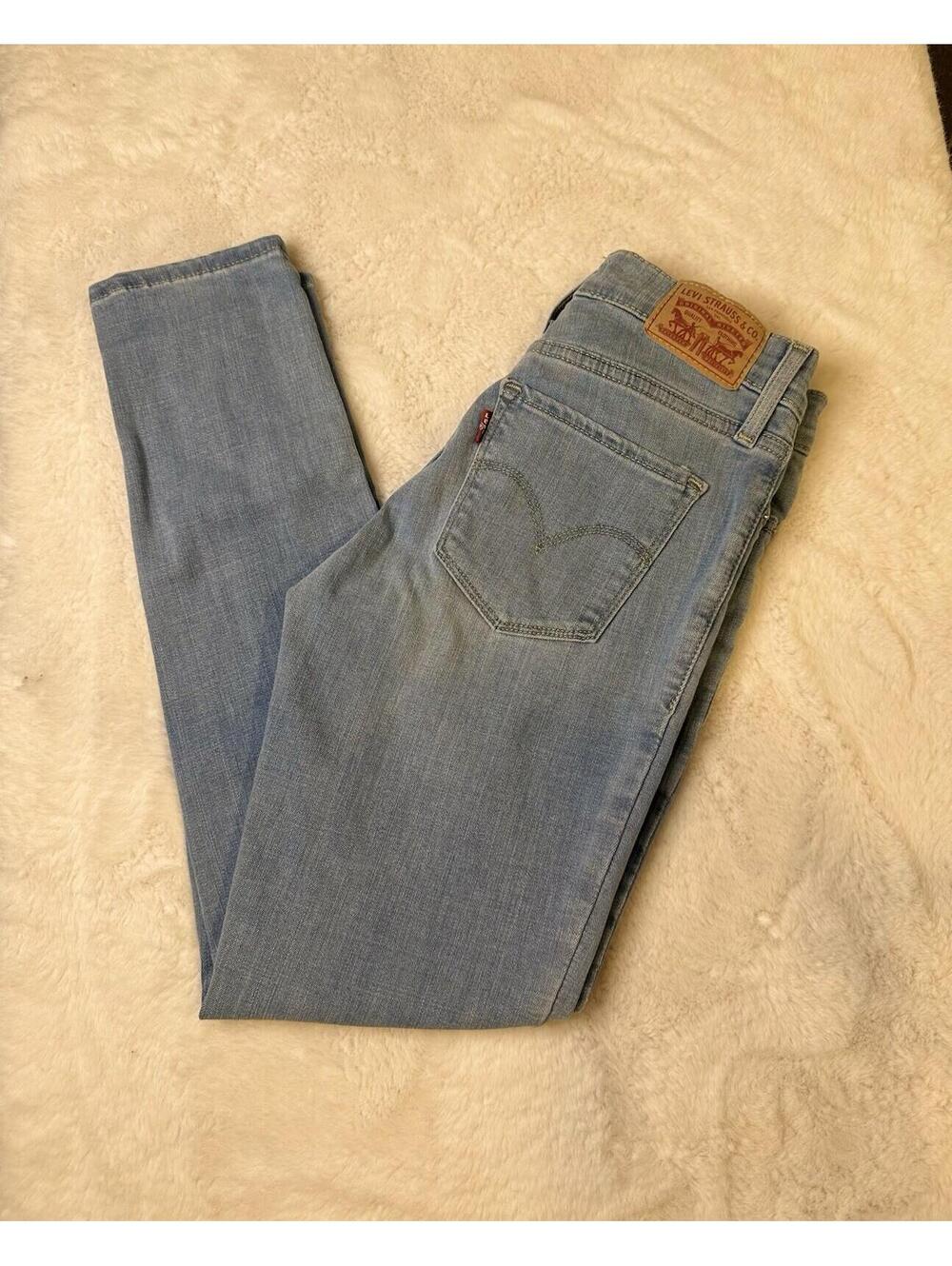 Levi Low Rise  Skinny Jeans 34x24 Light Wash Stellar Stretch Denim